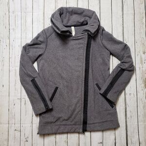 Lululemon Grey Fleece Moto Jacket Size 4